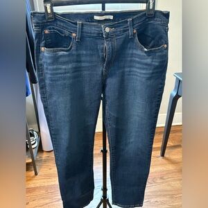 Levi's Women's Boyfriend Jeans - Dark Blue